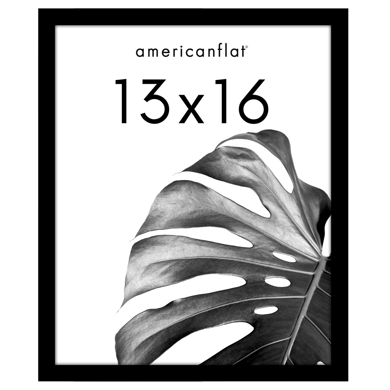Americanflat Gallery Poster Frame - Wooden Picture Frame for Wall Art - Plexiglass Cover - Hanging Hardware for Horizontal or Vertical Display